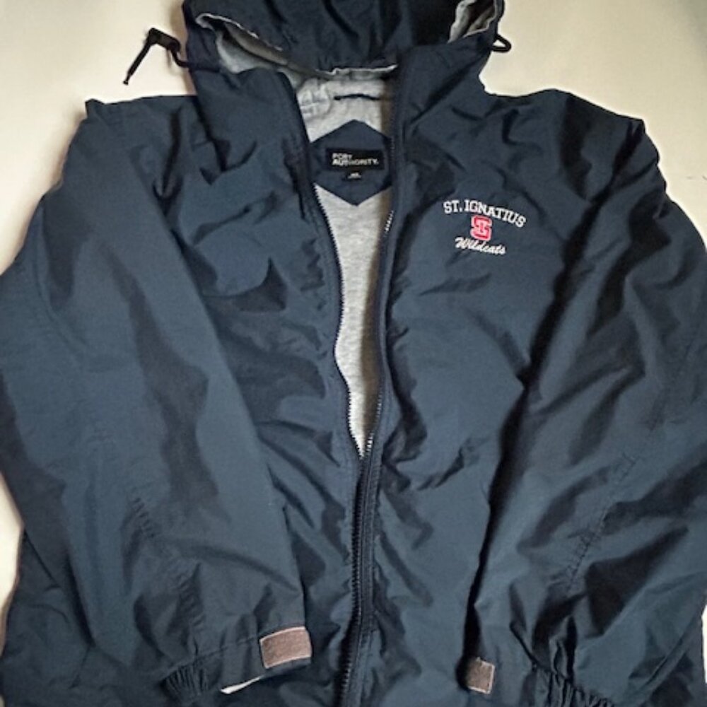 St. Ignatius Wildcats Navy Jacket School Pride - Unisex SX Runs Large Good Cond